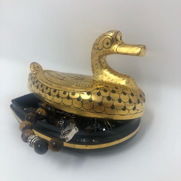 Thai duck trinket box / unique jewelry box - Picture 2 of 8